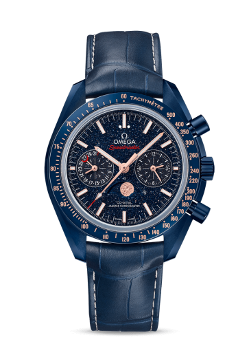 Omega Speedmaster Moonphase Chronograph Master Chronometer Blue Side of the Moon Aventurine